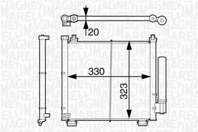 MAGNETI MARELLI 350203630000 -  Конденсатор, кондиционер